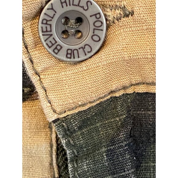 Vintage Beverly Hills Polo Club Mens Camouflage Cargo Shorts With Button Closure - Picture 5 of 12